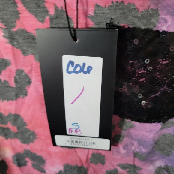 Kids small rainbow leopard high low top - Picture 2 of 6